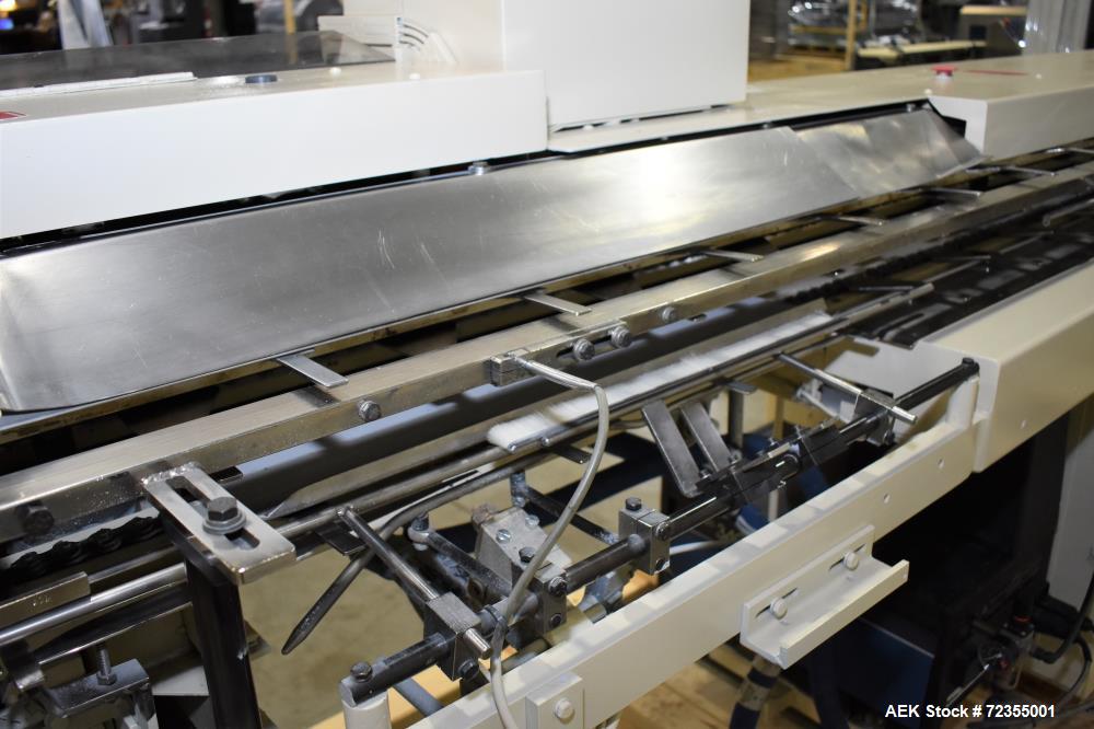 Used Bivans Model 74G Vertuck Semi-Automatic Vertical Cartoner.